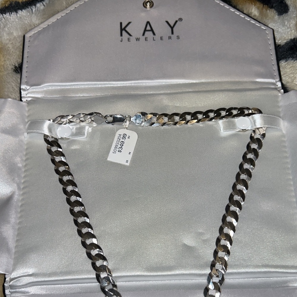 Kay Jewelers .925 Sterling Silver Cuban Link Chain. 22’.